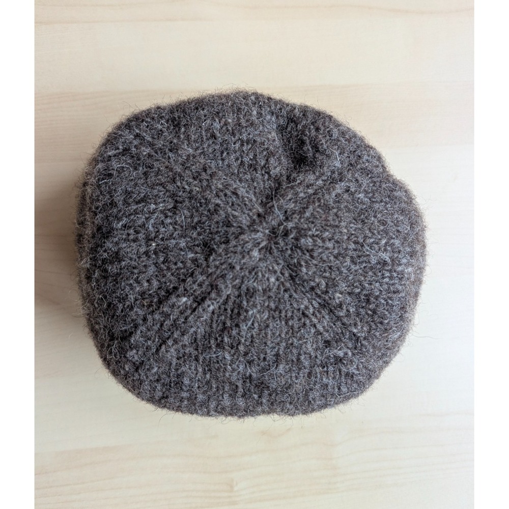 Everest Designs Dapper Don Made in Nepal Fleece Lined Wool Hat Grey Brown - Picture 2 of 12